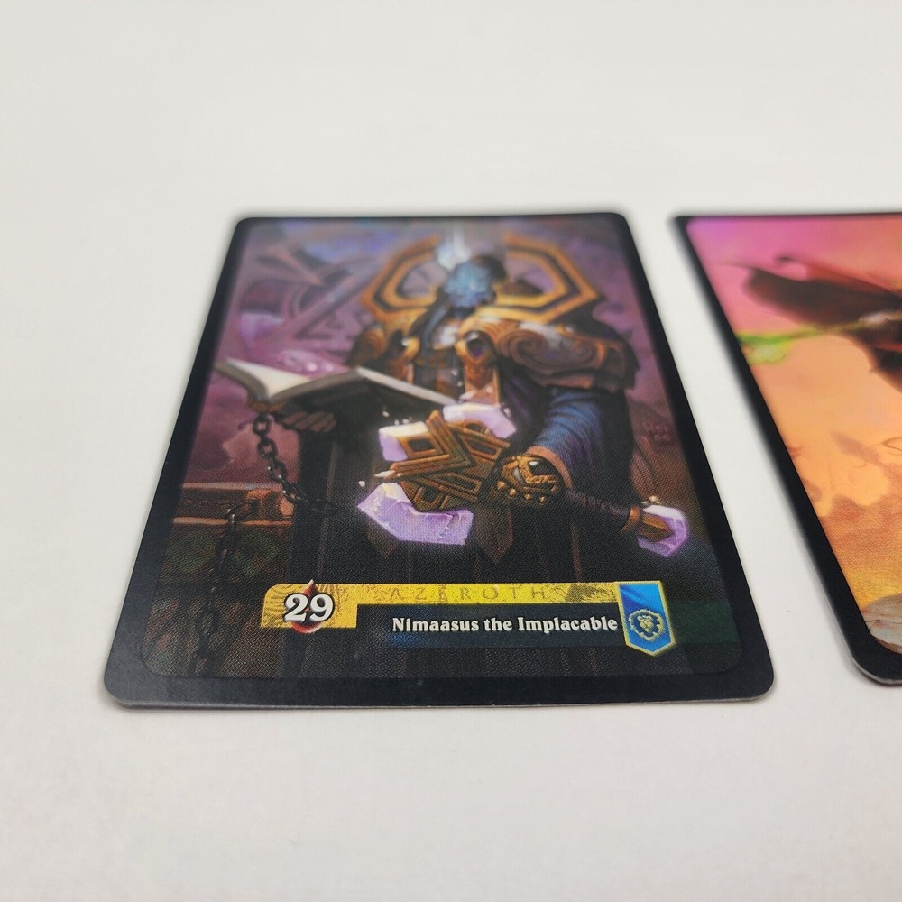 Wow World Of Warcraft Nimaasus Implacable Varanis Bitterstar Holo Foil BC Promo - Picture 5 of 6